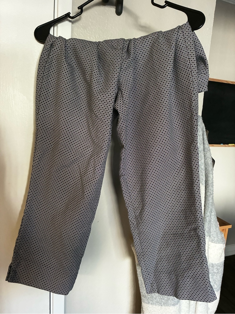 Dalia Navy Micro-Dot Capris